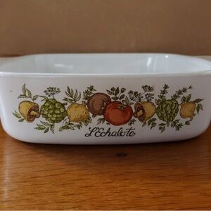 Vintage CorningWare Spice of Life L’Echalote 1 Qt Casserole Dish